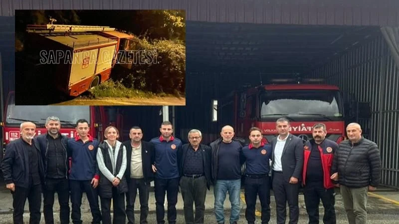 Muhtarlar Derneğinden Sapanca İtfaiyesine Geçmiş Olsun Ziyareti