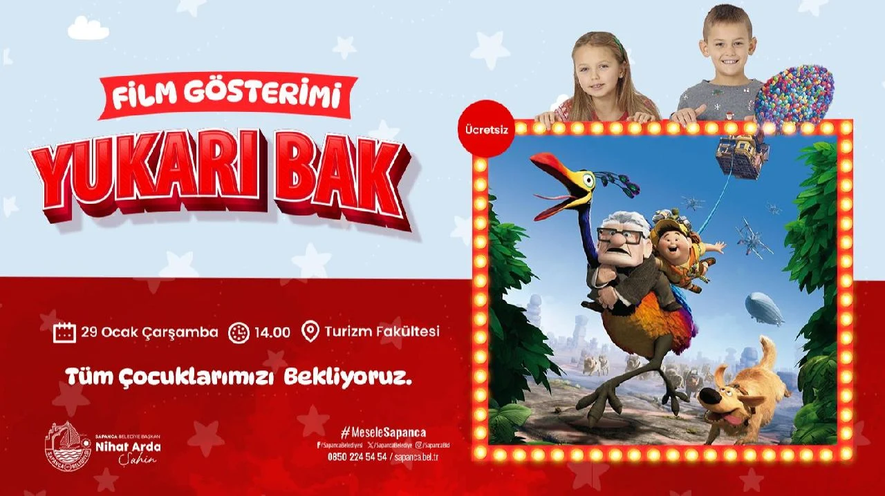 Sapanca Belediyesi'nden Çocuklara Sinema Keyfi