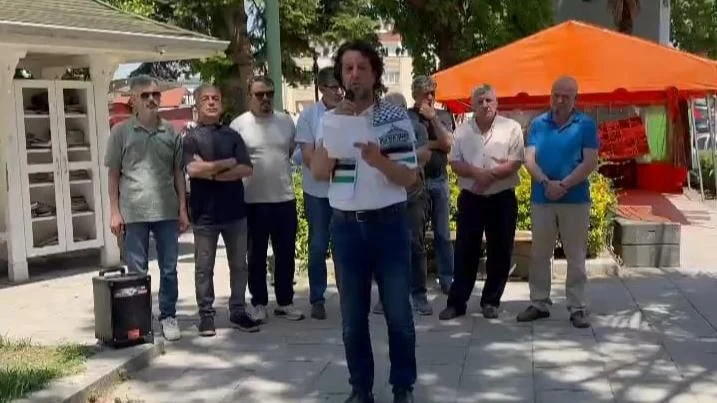 Sapanca Gazze Platformu'ndan Basın Açıklaması