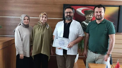 Hastane Yönetiminden Dahiliye Uzmanına Teşekkür Belgesi