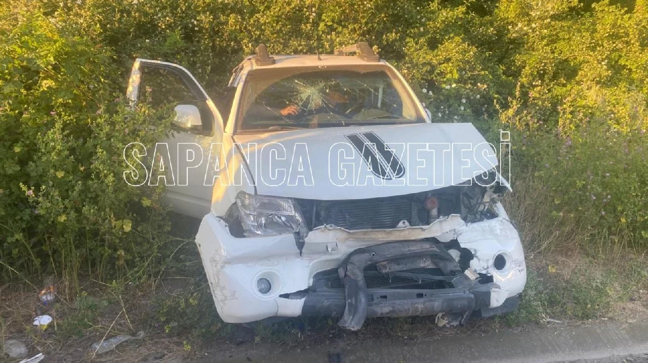 Otomobil ile Kamyonet Çarpıştı: 4 Yaralı