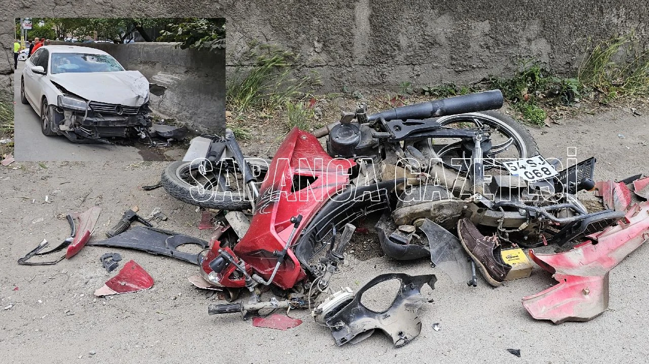 Otomobil Motosiklet ile Çarpıştı: 1 Ağır Yaralı