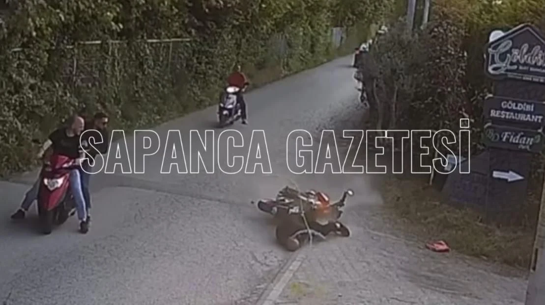 Sapanca'da Devrilen Motosikletin Sürücüsü Ağır Yaralandı
