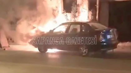 Seyir Halindeki Otomobil Alev Aldı