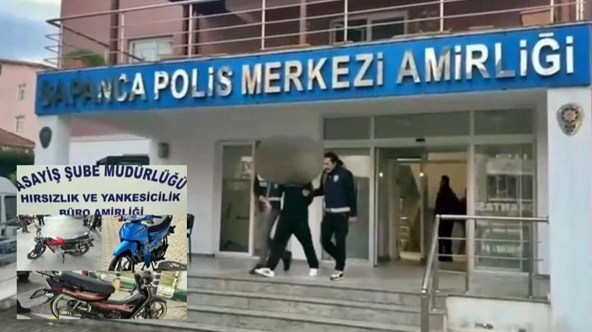 3 Motosiklet Çalan 17 Yaşındaki Hırsız Tutuklandı