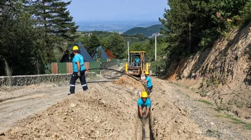 Memnuniye'ye Yeni Kaynak ve 2 Bin Metrelik Güçlü Altyapı Hatttı