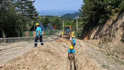 Memnuniye'ye Yeni Kaynak ve 2 Bin Metrelik Güçlü Altyapı Hatttı