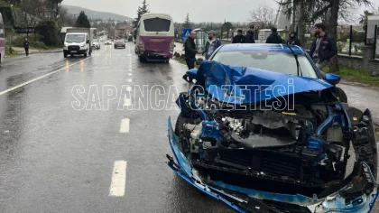 Yağışlı Hava Kazayı Beraberinde Getirdi