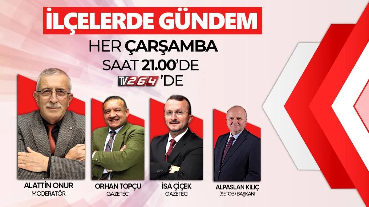 Alpaslan Kılıç, İlçelerde Gündem'in Konuğu Olacak
