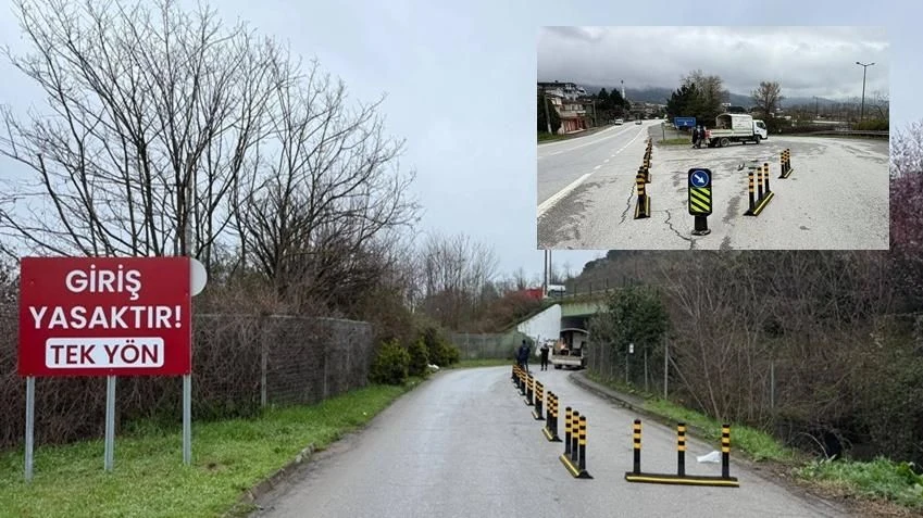 Tek Yön Uygulanan Kavşağa Yeni Düzenleme!