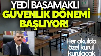 Okullarda Yedi Basamaklı Güvenlik Dönemi!