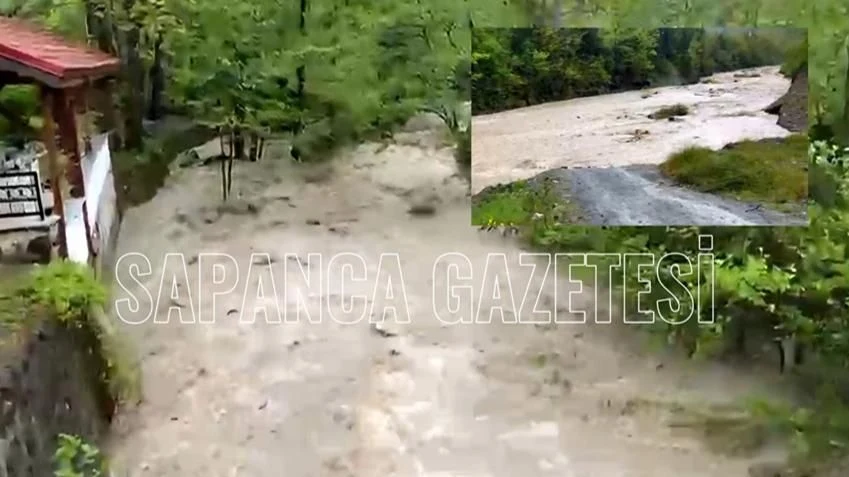 Sapanca Akçay Deresi Coştu ama; Boşuna Karadeniz'e Dökülüyor