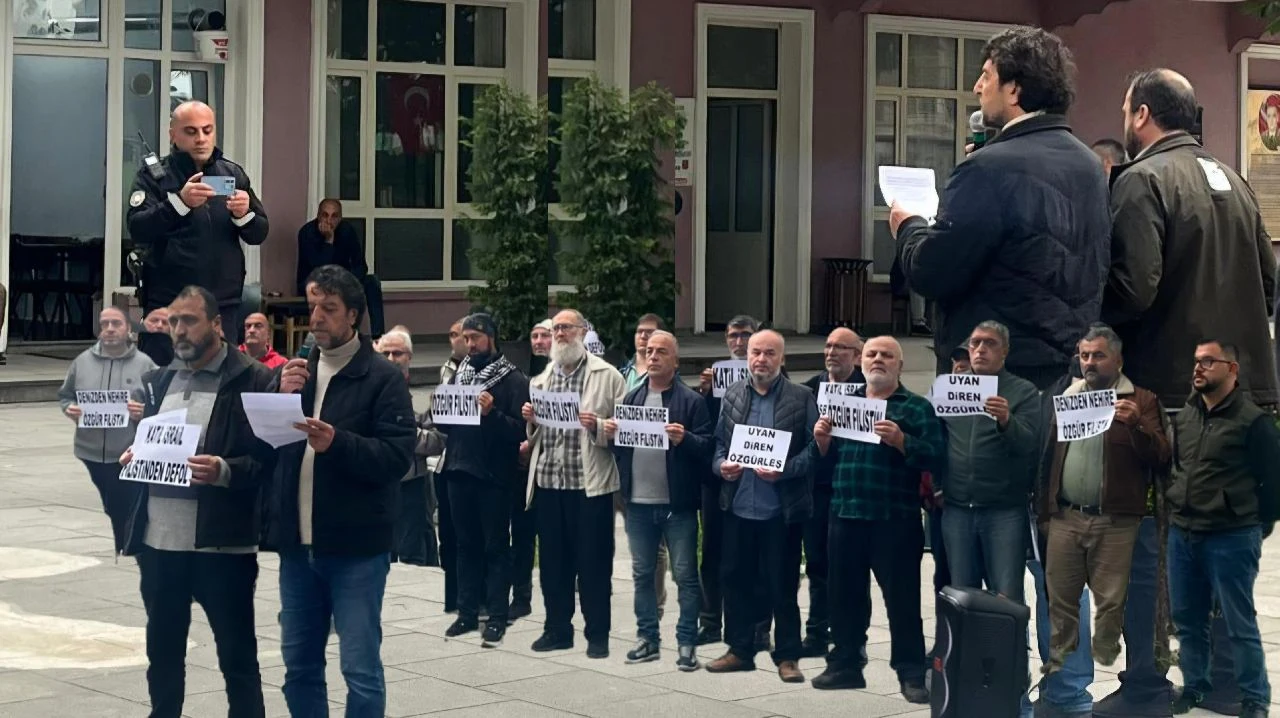 Sapanca'da Gazze için Basın Açıklaması