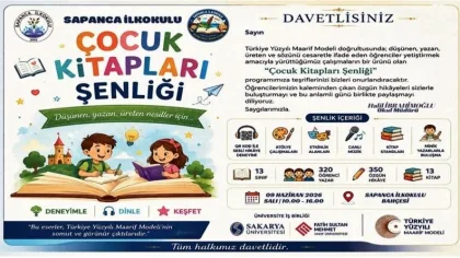 Sapanca İlkokulu 'Çocuk Kitapları Şenliği' Düzenleyecek