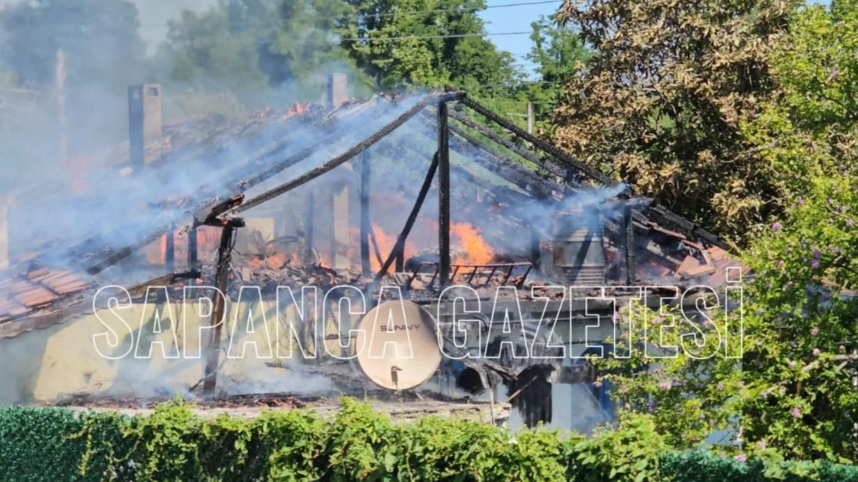 Sapanca'da Tek Katlı Evde Yangın Çıktı!
