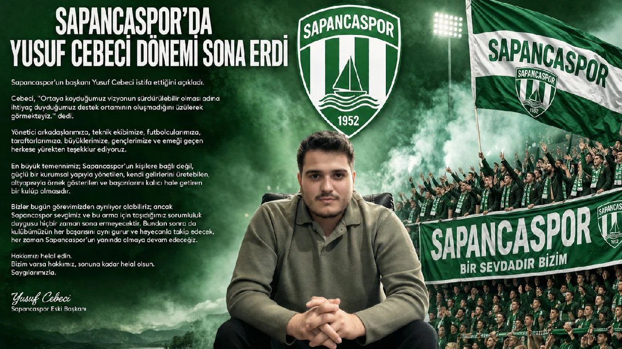Sapancaspor'da Yusuf Cebeci Dönemi Sona Erdi
