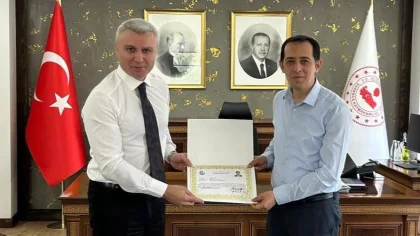 Kaymakam Yazıcı'dan Kabakcı'ya Başarı Belgesi