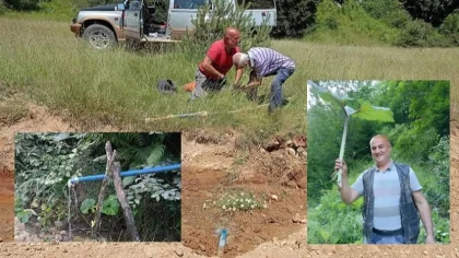 Yaylada Patlayan Su Boruları Yayder Tarafından Onarıldı