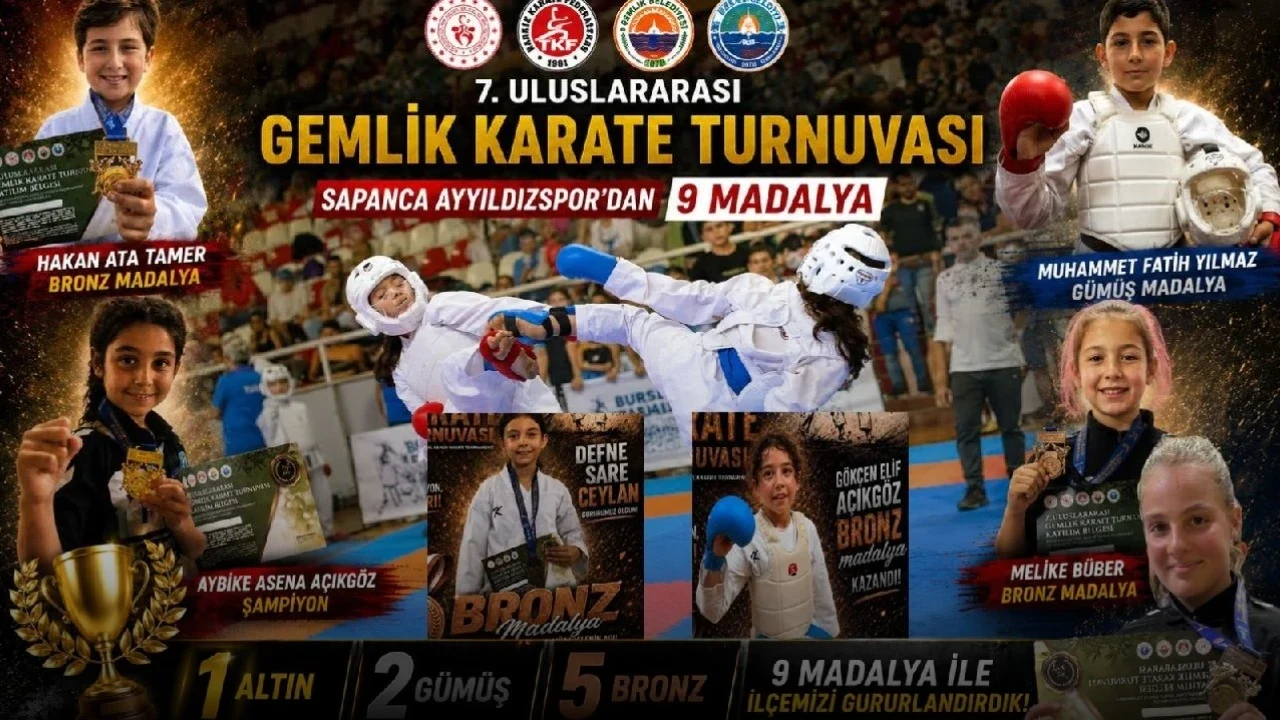 Sapanca Ayyıldızspor'dan 8 Madalya Daha