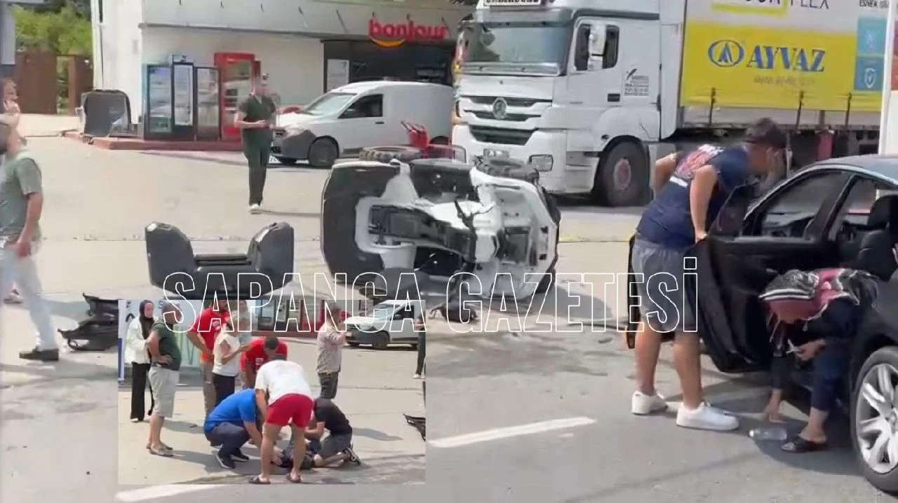Sapanca'da Atv ile Otomobil Çarpıştı