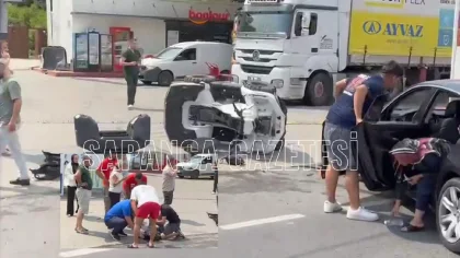 Sapanca'da Atv ile Otomobil Çarpıştı