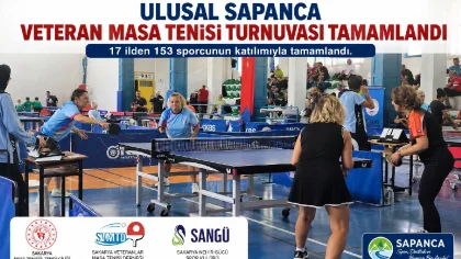 Veteran Masa Tenisi Turnuvası Tamamlandı