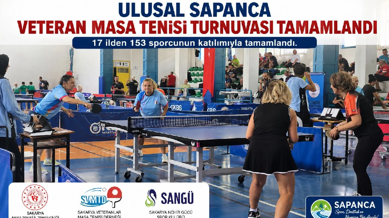 Veteran Masa Tenisi Turnuvası Tamamlandı