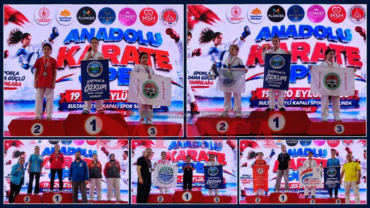 Sapanca Özkum Spor'dan Anadolu Open'da 6 Madalya