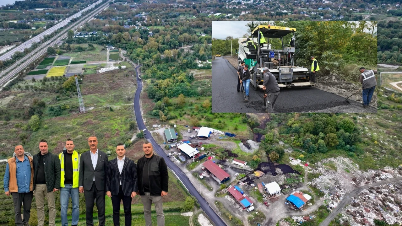 Alternatif Yola 2 Bin 500 Ton Asfalt Serimi Gerçekleşti
