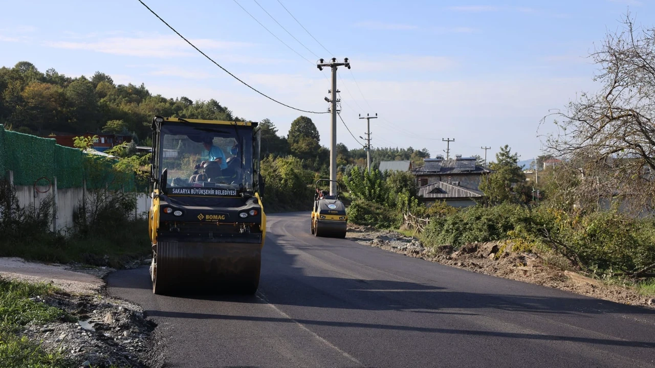 Hacımercan'da 4 Kilometrelik Yol Asfaltlandı