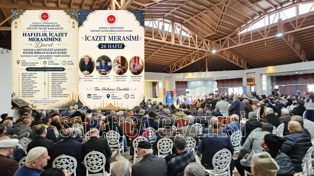 Sapanca'da 26 Hafız için İcazet Merasimi Düzenlenecek