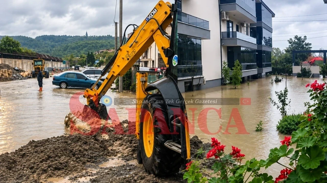 Sapanca'da Sağanak Hayatı Olumsuz Etkiledi
