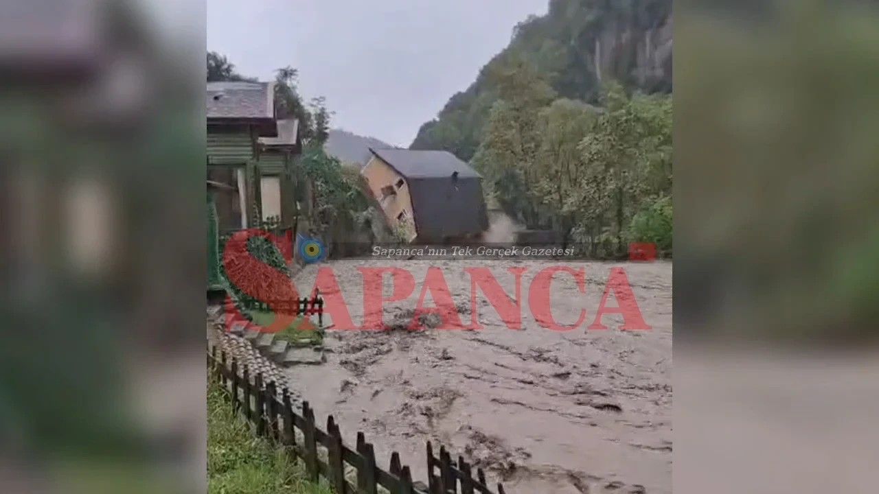 Sapanca'da Sağanak Hayatı Olumsuz Etkiledi (2)