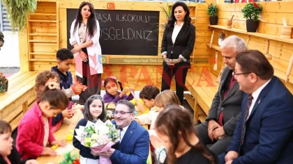 Gazipaşa İlkokulunda Açık Hava Sınıfı Açıldı