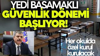 OKULLARDA YEDİ BASAMAKLI GÜVENLİK DÖNEMİ!