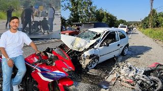 MOTOSİKLET SÜRÜCÜSÜNDEN ACI HABER GELDİ
